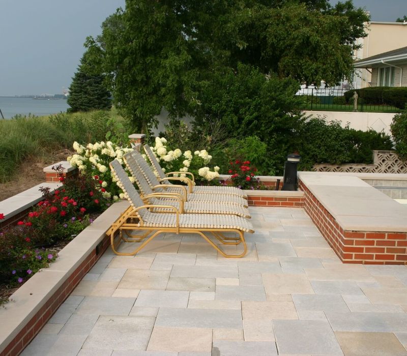 Seahaze-limestone wall caps pool pavers