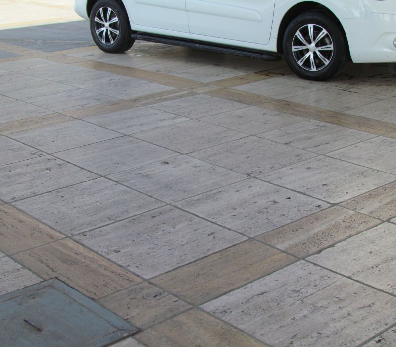 travertine driveway pavers