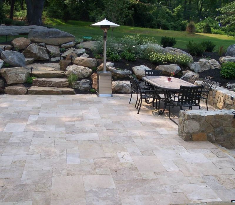 noce travertine patio pavers