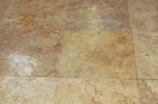 Honed Golden Ink Travertine