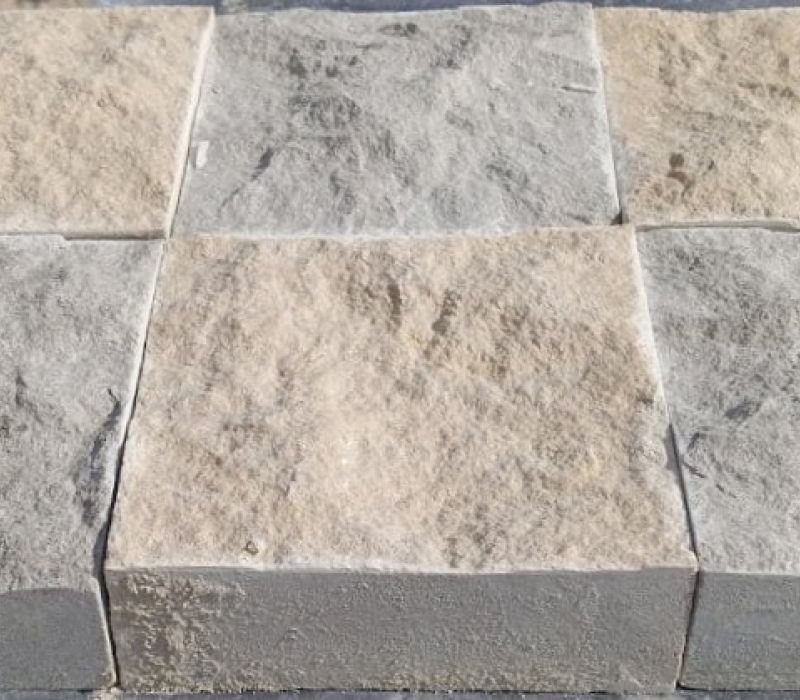 seahaze sea 4x4x3cm split face cobblestones driveway systems