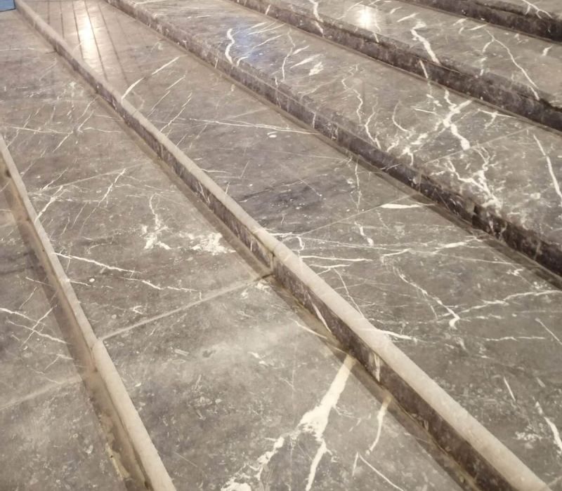 grey sky marble step treads