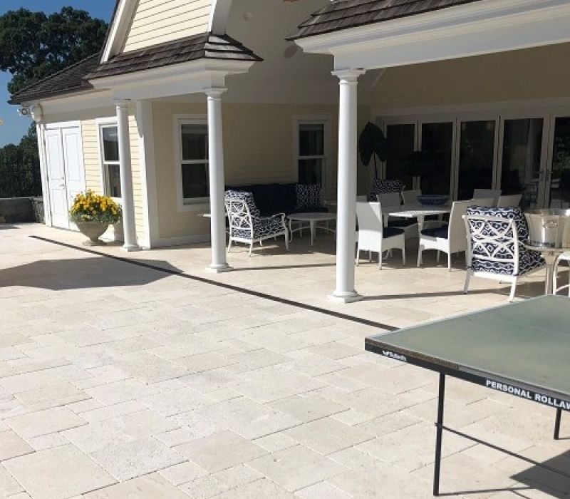 BUCETO white limestone patio pavers and tile