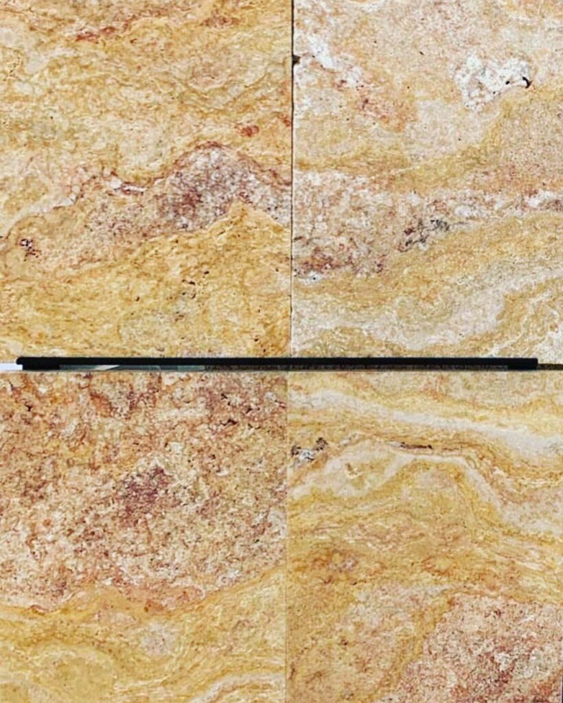 Peach Yellow Travertine